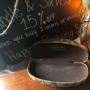 Coach glasses case